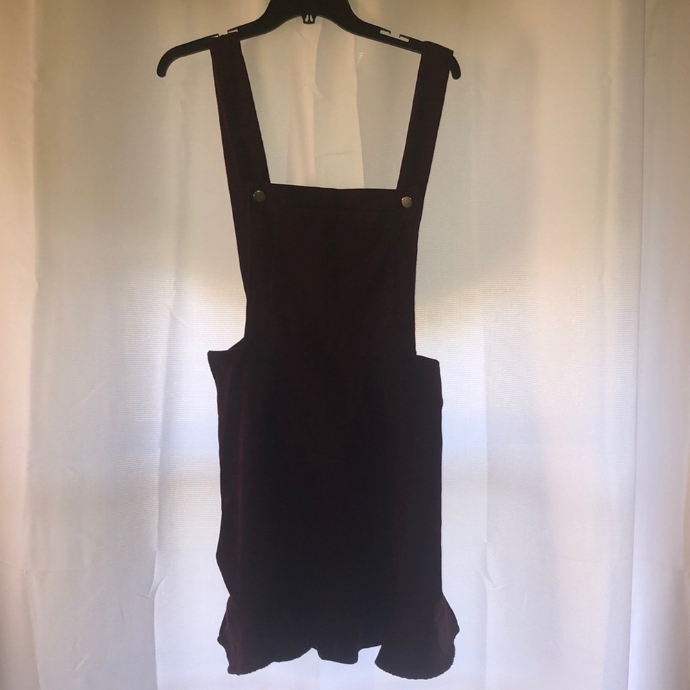 Maroon Corduroy Dress